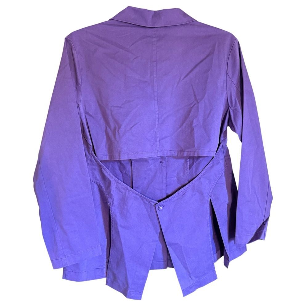 The Drop Vibrant Purple Blazer w/ Back Cutout Size Large - Picture 3 of 7
